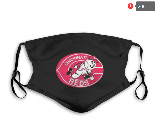 MLB Cincinnati Reds Dust mask with filter->mlb dust mask->Sports Accessory